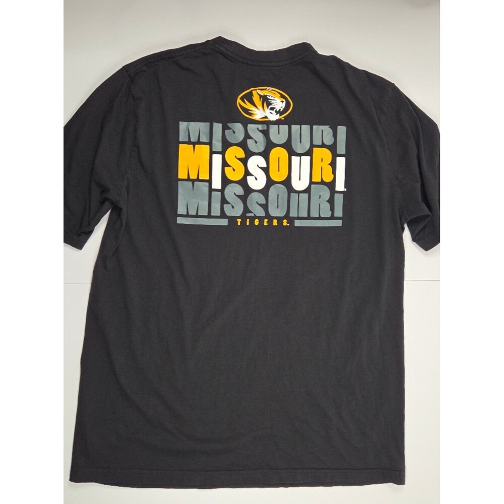 Champion Mizzou Missouri Tigers Pocket T-Shirt Mens XL Black Graphic Tee - Picture 13 of 14